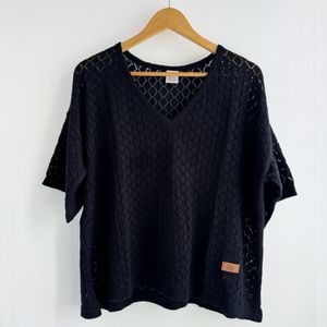 Remerón Oriana tejido Negro