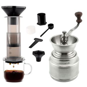 Kit de Cafetera Cukpress Aeroexpres + Molinillo de Café Grinder02 Manual