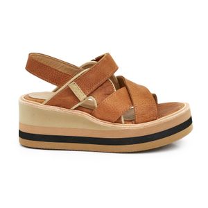 SANDALIA DARIA SUELA CHINELA CUERO URBANA MUJER