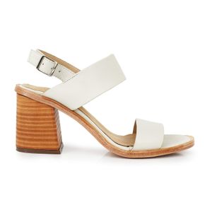 SANDALIA CASSIE NATURAL ZUECO CUERO MUJER ELEGANTE