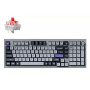 Teclado Mecanico Bluetooth Keychron Q5 Pro Knob Hotswap Red Plateado