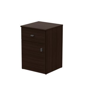 Mesa De Luz 1 Cajón 1 Puerta Pack Mesita Mueble 56x38x37 Cms
