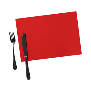 INDIVIDUAL RECTANGULAR  ROJO PVC MR KOOK