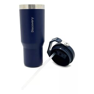 Vaso Termico Cafe Discovery Taza Termica Acero Inoxidable 900 ml Ideal Te Agua 16448 Azul Oscuro