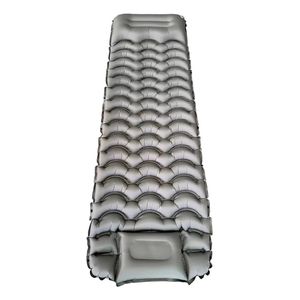 Colchón Inflable 1 Plaza 50D TPU Resistente Bomba De Pie Integrada Almohada incorporada Camping Pijamadas Discovery 17898