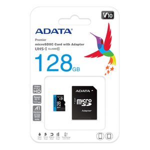 Tarjeta Microsd Adata Premier 128gb Uhs-i Con Adaptador