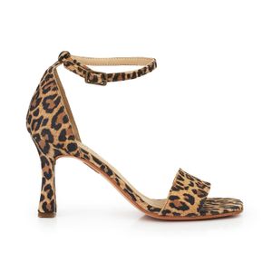 SANDALIA ANTRA LEOPARDO ZAPATO CUERO MUJER STILETTO
