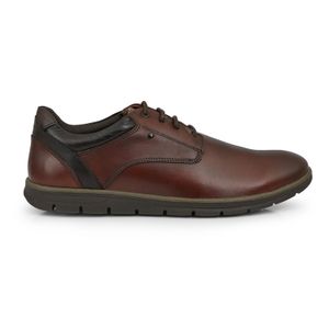 ZAPATO ZAIN CHOCOLATE ACORDONADO CUERO HOMBRE CASUAL
