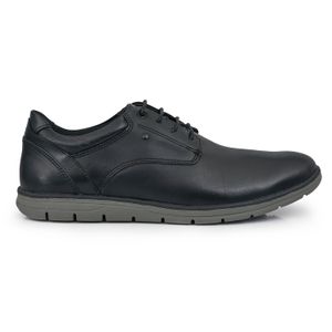 ZAPATO ZAIN NEGRO ACORDONADO CUERO HOMBRE CASUAL