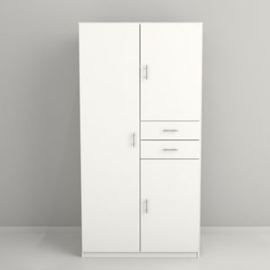 Organizador Multifuncion 3 Puertas 2 Cajones Tables Cod: 3055 Blanco