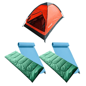 Set Camping 2 personas Carpa + Bolsa de Dormir + Aislante