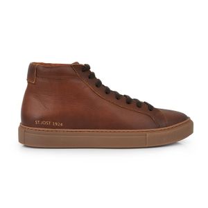 ZAPATILLA ROMAN MARRON BOTITA CUERO HOMBRE CASUAL