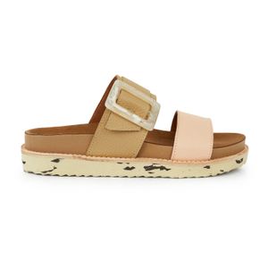 CHINELA LAUDER CAMEL SANDALIA MUJER CUERO CASUAL