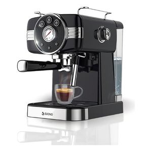 Cafetera Espresso Vintage Suono Negro Espumador