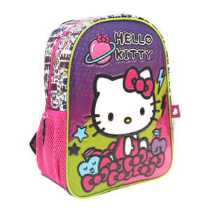 Mochila Escolar Espalda Infantil Jardin Hello Kitty 12'' WABRO 11787