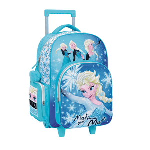 Mochila Frozen Escolar Carro 18 Pulgadas Wabro 11783