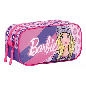 Cartuchera Barbie Animal Print 2 Cierres Wabro 11829