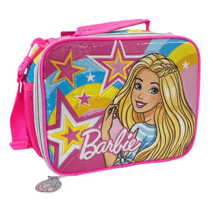 Lunchera Barbie Star Amplia Con Correa Wabro  11823
