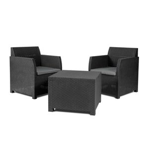 Juego De Sillones TOOMAX Artemide Set Para Jardin / Balcon 3p 26234/5