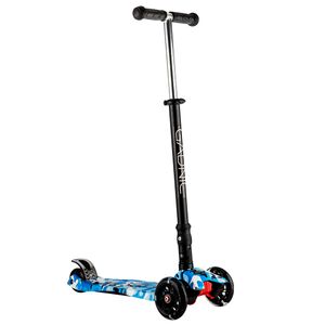 Monopatín Azul Gadnic Infantil 4 Ruedas Con Luces Plegable