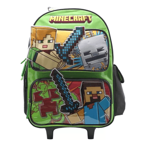 Mochila Con carro 18 Pulgadas Minecraft Cresko Mi217