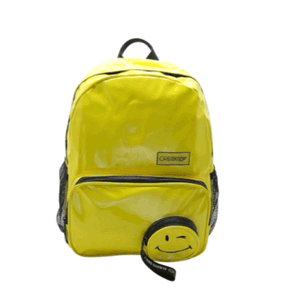 Mochila Smile Amarilla 16'' Espalda Urbana Cresko