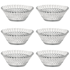 Set x6 bowl Compotera 11cm Wheaton Barroco Vidrio