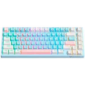 Teclado Gamer Mecánico Blanco Onikuma G52 Con cable USB
