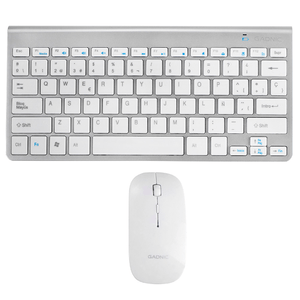Set de Teclado y Mouse Blancos Gadnic Inalámbricos