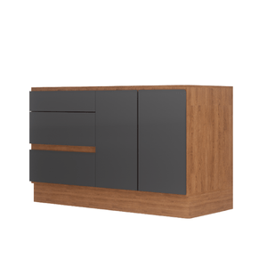 MUEBLE BAJO MESADA EMC STONE 160CM OLMO GRAFITO (BMSTONE160)