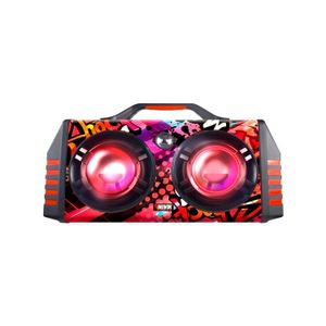 Parlante Portátil Novik Shock 26 Bafle Bluetooth Con Micrófono Y Luces