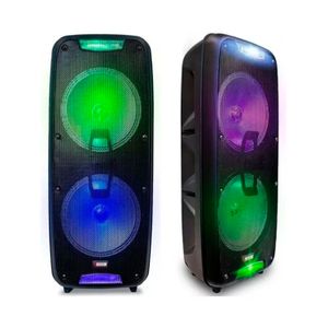 Parlante Portátil Novik X-Blast 2x8" 80w Con Luz Bluetooth Con Micrófono