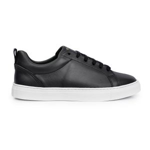 ZAPATILLA MYSTIC NEGRA ZAPATO CUERO MUJER SNEAKER