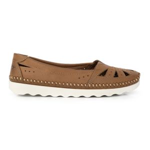 CHATITA GENISTA MARRON ZAPATO CUERO MUJER CASUAL
