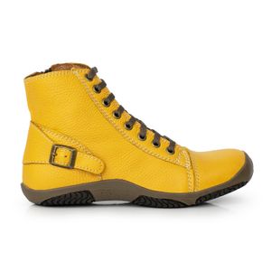 BORCEGO CALIN AMARILLO BOTA MUJER CUERO URBANA