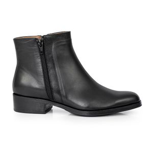 BOTA LEITH NEGRA CUERO BOTINETA CUERO VESTIR