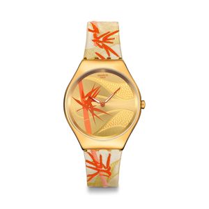 Reloj Swatch Golden Red Bamboo de Plástico SYXZ105