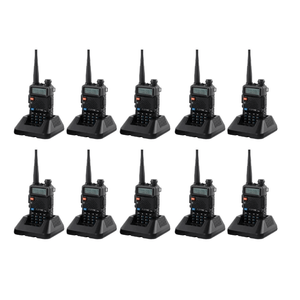 Pack 10 Radios Movil Handy Baoefeng Handie UV5R 8W VHF/UHF