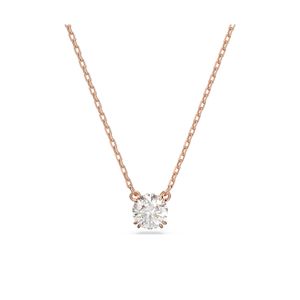 Colgante Swarovski Constella Talla redonda Blanco con Baño tono oro rosa