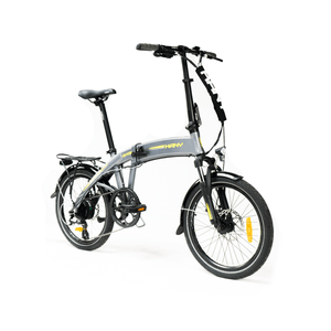 BICICLETA ELÉCTRICA PLEGABLE EPAC KANY ROD 20 - EB-P200 (ARG) - COLOR GRIS - CON CASCO INCLUIDO
