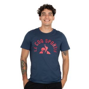 Remera Le Coq Sportif Retro Logo Hombre Moda Azul
