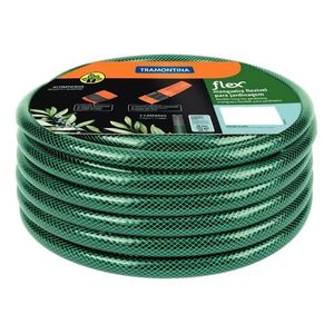 Manguera Riego Jardin Flex 15m Acople Accesorios Tramontina