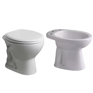 Inodoro Corto Andina Bidet 3 Agujeros Tapa Ferrum Traful