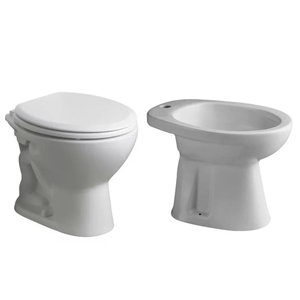 Inodoro Corto Bidet 1 Agujero Tapa Ferrum Andina