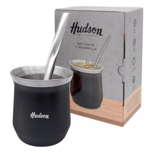 Mate Hudson Vaso Acero Doble Pared Bombilla
