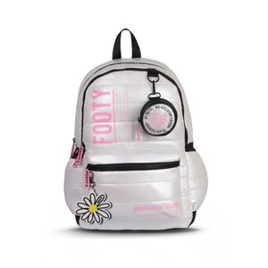 Mochila Footy Margarita Kids Niños Moda Blanco
