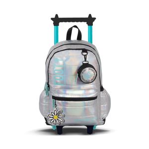 Mochila Footy Margarita Kids Niños Moda Plateado