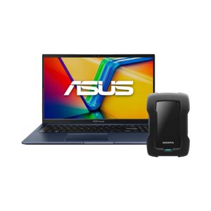 Combo Notebook Asus I7-1260P 8GB 512GB Win11 + Disco Duro Externo Adata 1tb Negro