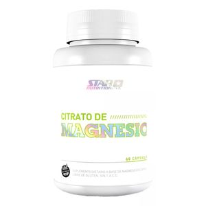 Citrato De Magnesio 500grs X 60 Capsulas Star Nutrition