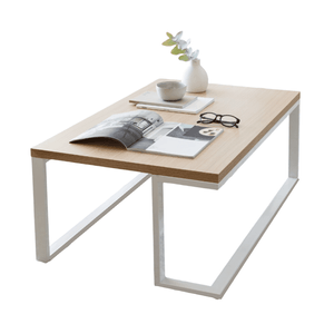 Mesa Baja Ratona Auxiliar Nilo Hierro Industrial Melamina